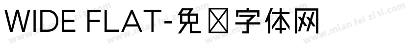 WIDE FLAT字体转换